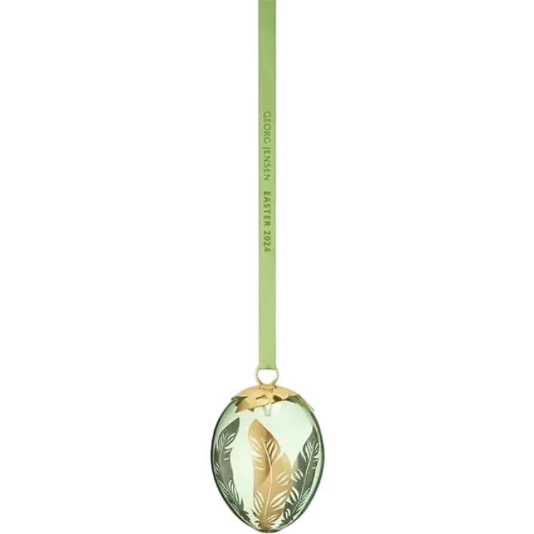 Georg Jensen Egg Ornament Gold Påskdekoration 5.7cm