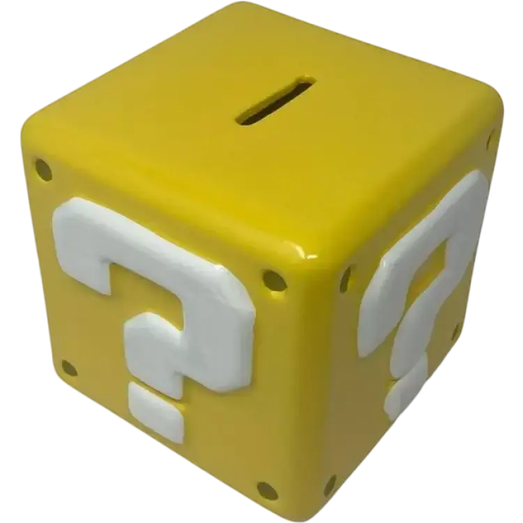 Super Mario Bros Interrogation Block Money Bank