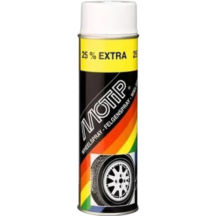 Motip Wheelspray Gloss Fälgfärg Svart 500 ml