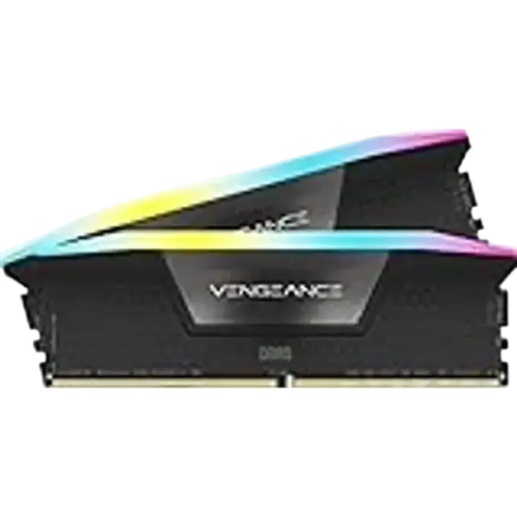 Corsair Vengeance RGB DDR5 RAM 32 GB 2 x 16 GB 6000 MHz CL36 Intel XMP iCUE kompatibelt datorminne – svart CMH32GX5M2E6000C36K