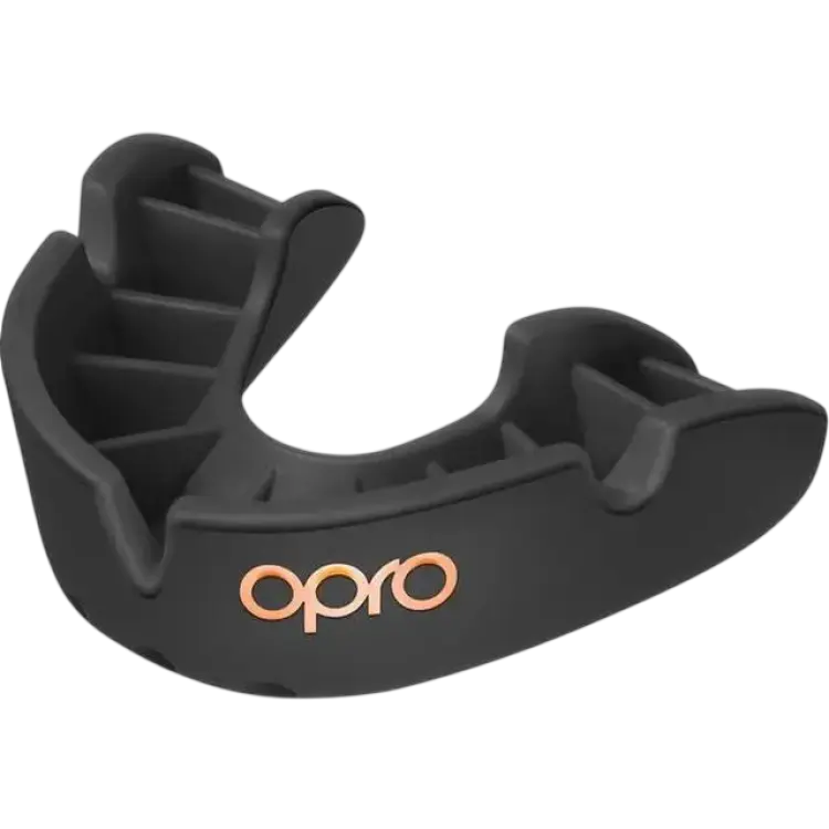 OPRO Tandskydd Bronze Fitting Handle Svart