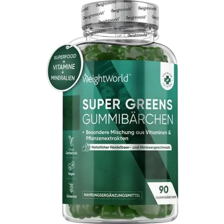 WeightWorld Super Greens Gummies Botanisk Blandning 90 st