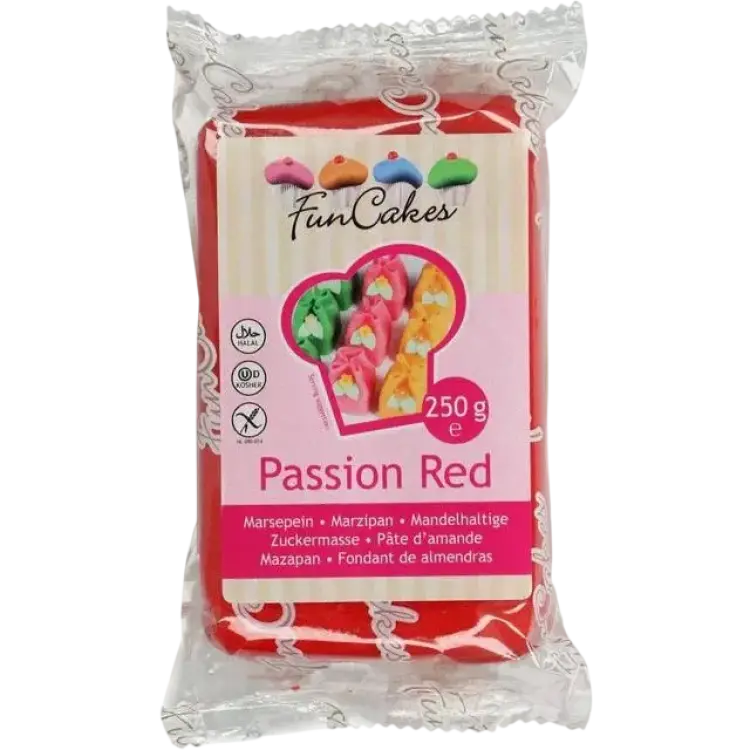 Funcakes Passion Red Dekorationsmarsipan
