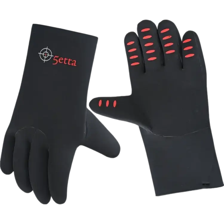 5etta Neoprenhandske Black Glued