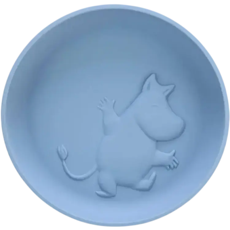 Rätt Start Mumin Silikon Tallrik med Sugkopp Sky Blue