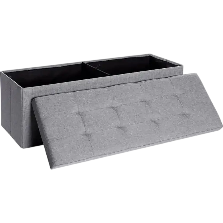 Songmics Ljusgrå Bänk Med Förvaring LSF77G Förvaringsbänk