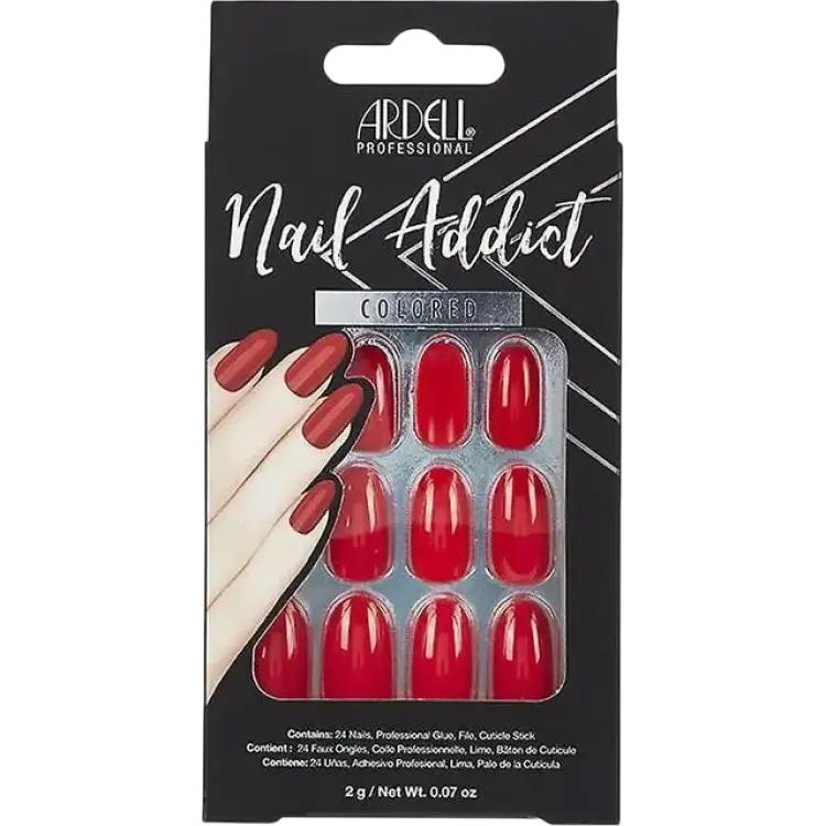 Ardell Nail Addict Colored Cherry