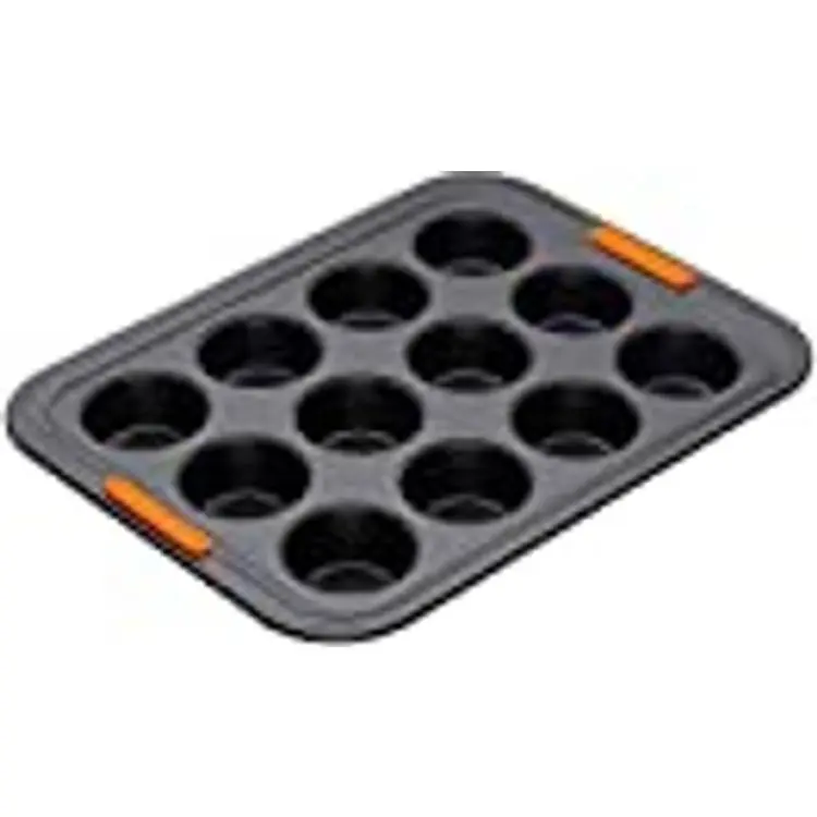 Le Creuset Non-stick Ø 4,5 cm Syradegbeständig Antracit/Orange Muffinsform