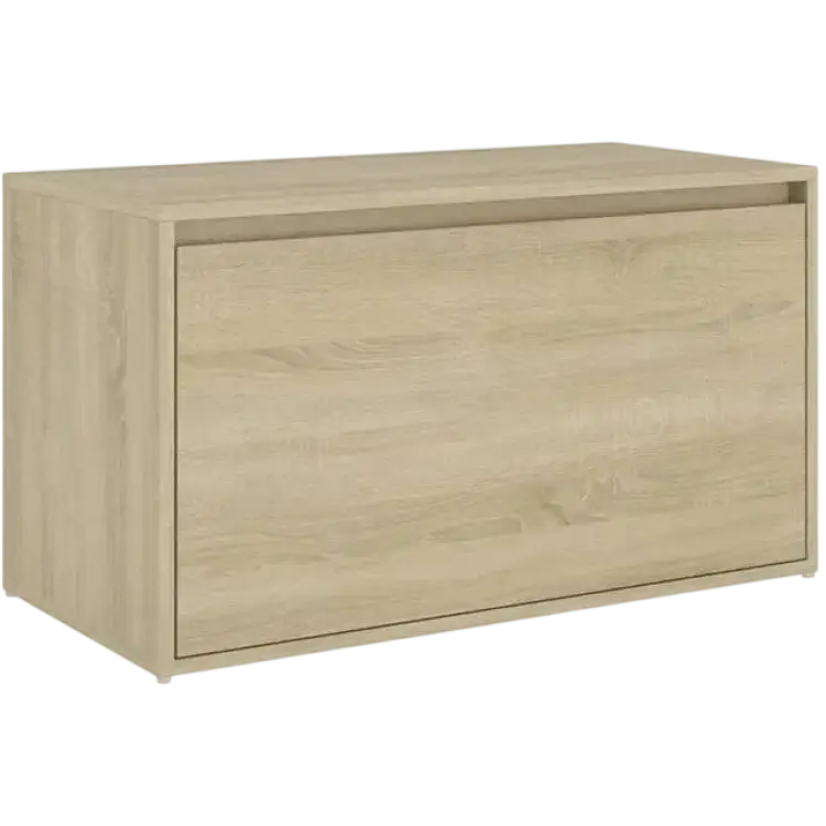 vidaXL Hallbänk 80x40x45 cm Sonoma-Ek Konstruerat Trä Förvaringsbänk 80x45cm