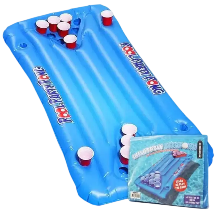 MikaMax Drinking Game Inflatable Beer Pong