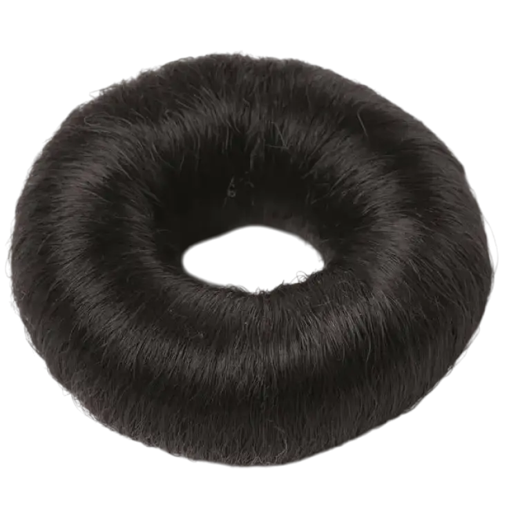 BraveHead Synthetic Hair Bun Small Black 73mm