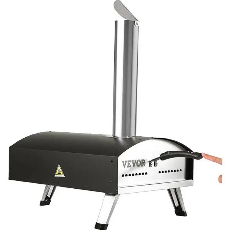 VEVOR Utomhus Pizzaugn 30 48 cm Träpellets Kolbränd