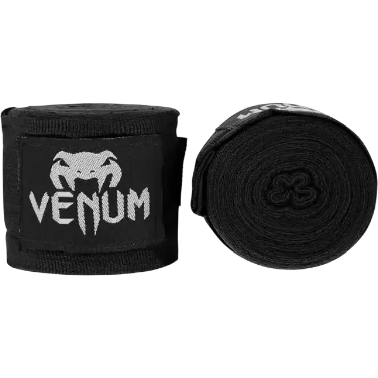 Venum Kontact Boxing Hand Wraps 4m - Black