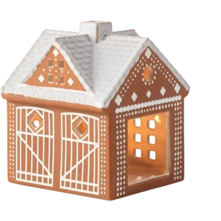 Kähler Gingerbread Candle House Christmas Child Brown Julpynt 11.5cm