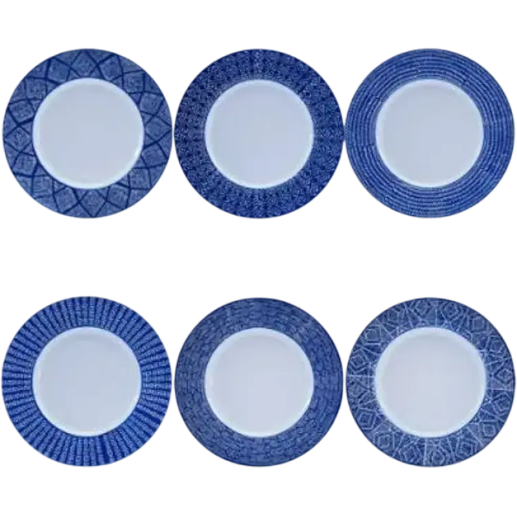 Newport Capri Azzurra Assietter Blå/Vit 22 cm Tallriksset