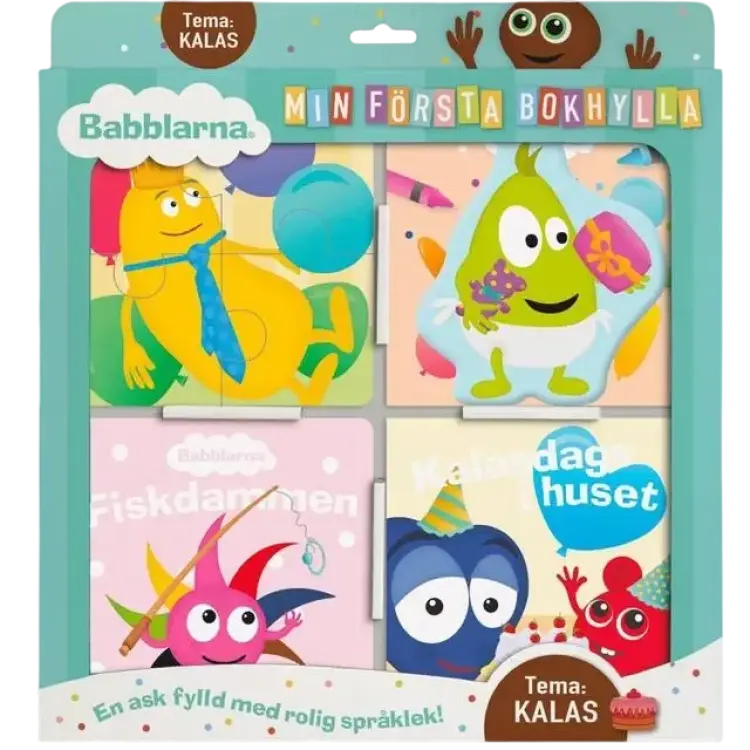 Babblarna Min första bokhylla, tema Kalas