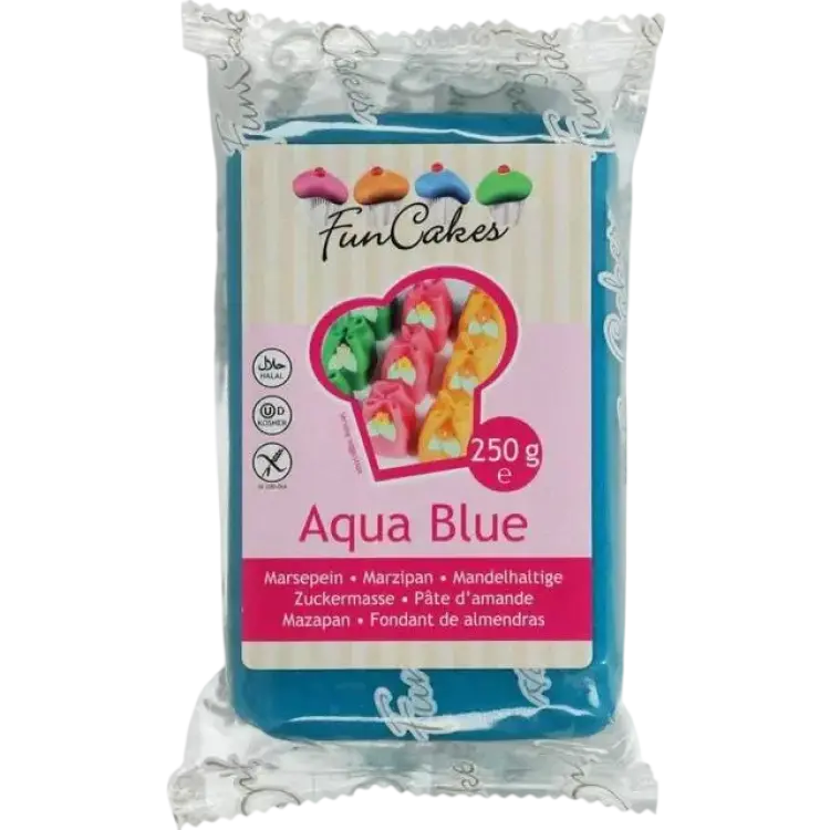 Funcakes Aqua Blue Dekorationsmarsipan