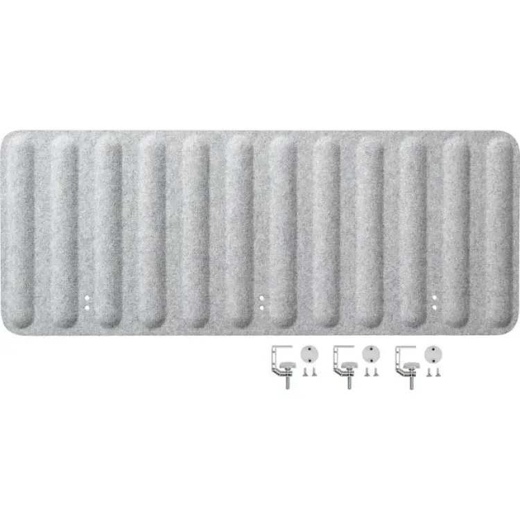 IKEA EILIF Avskärmning för skrivbord, grå 120x48 cm