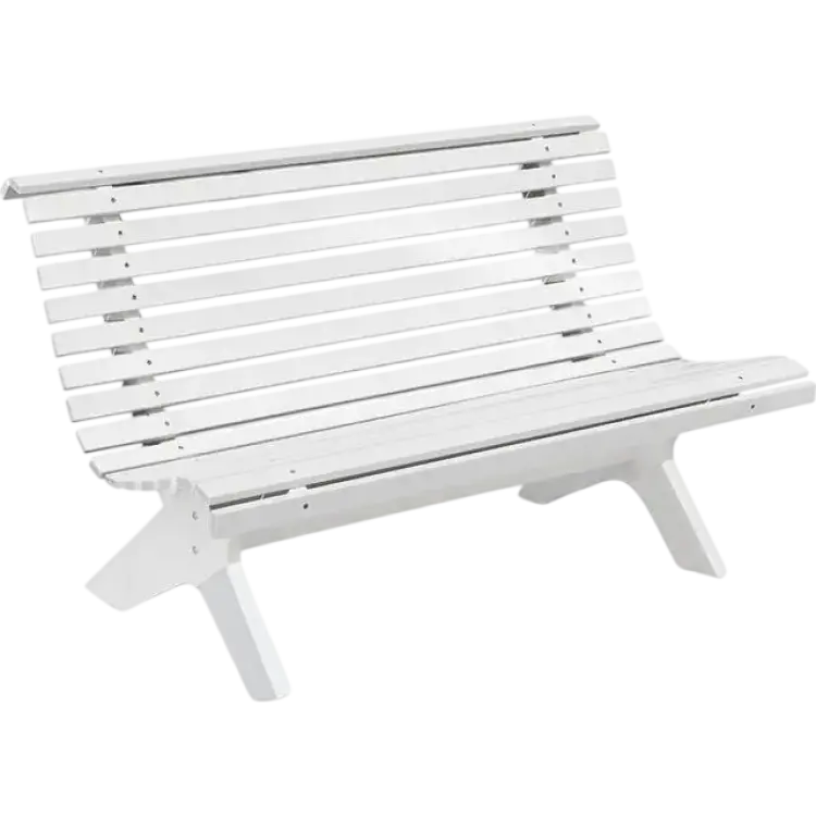 Hillerstorp Lund - Vit Trädgårdsbänk