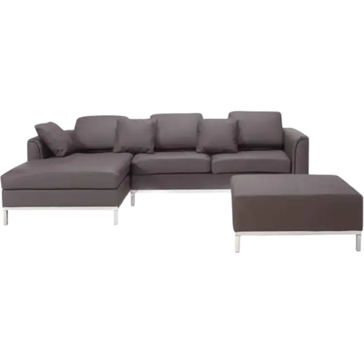 Beliani Oslo with Footstool Right-Hand Soffa 270cm 4-sits