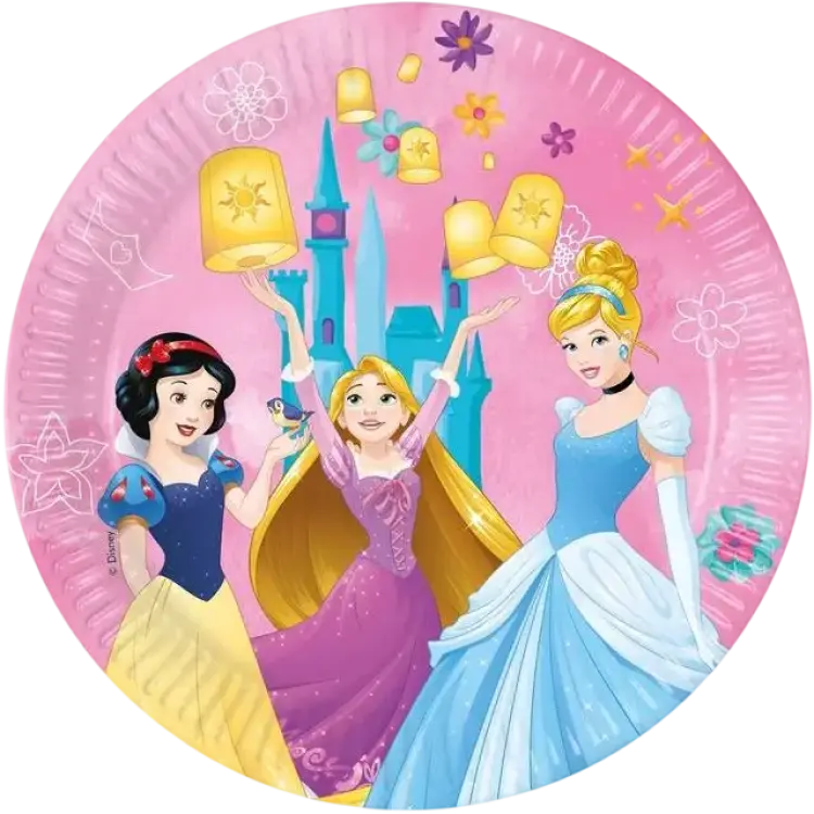Procos Papperstallrikar Disneyprinsessor 8-pack