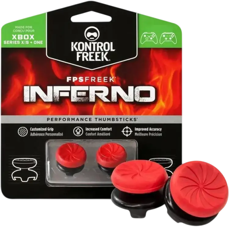 KontrolFreek XBX/XB1 FPS Freek Inferno Thumbsticks - Red