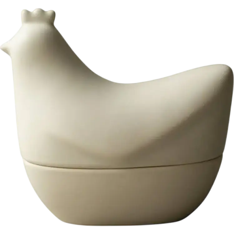 DBKD Happy Hen Dekoration Creme 18 x 12.5 x 16.5 cm Påskdekoration