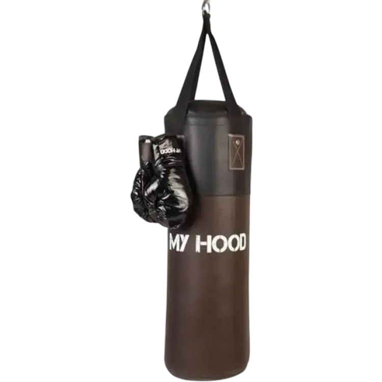 My Hood Retro Boxing Bag with Gloves 10kg