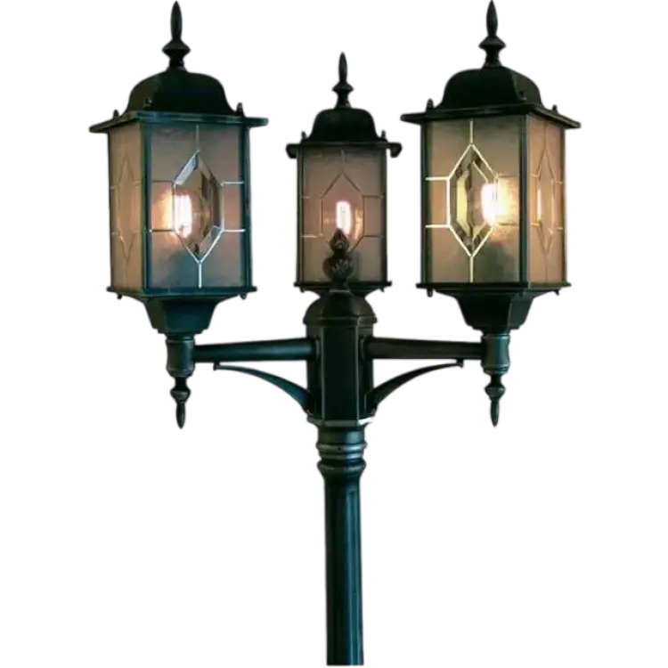 Konstsmide Milano Black/Silver Stolplykta 230cm