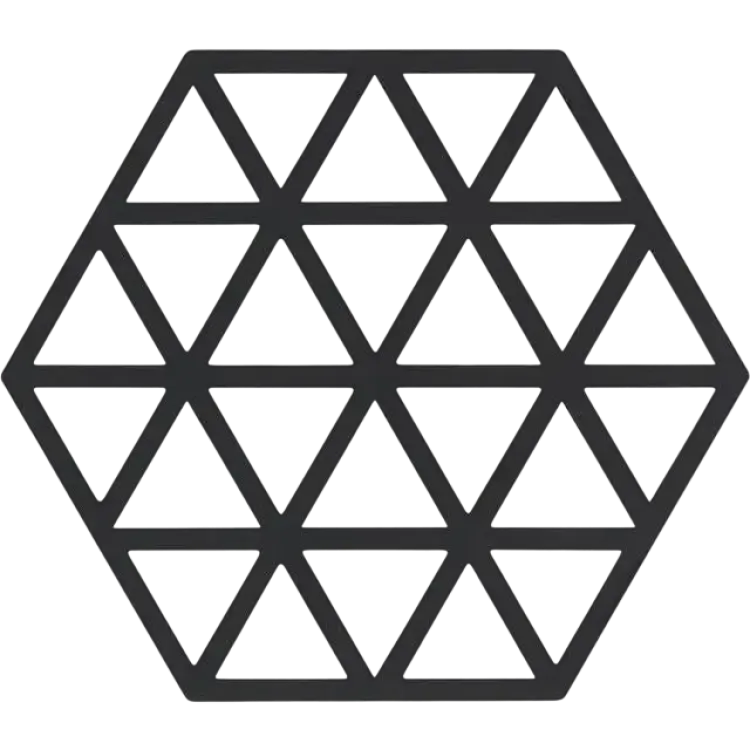 Zone Denmark Triangle Small Svart Grytunderlägg