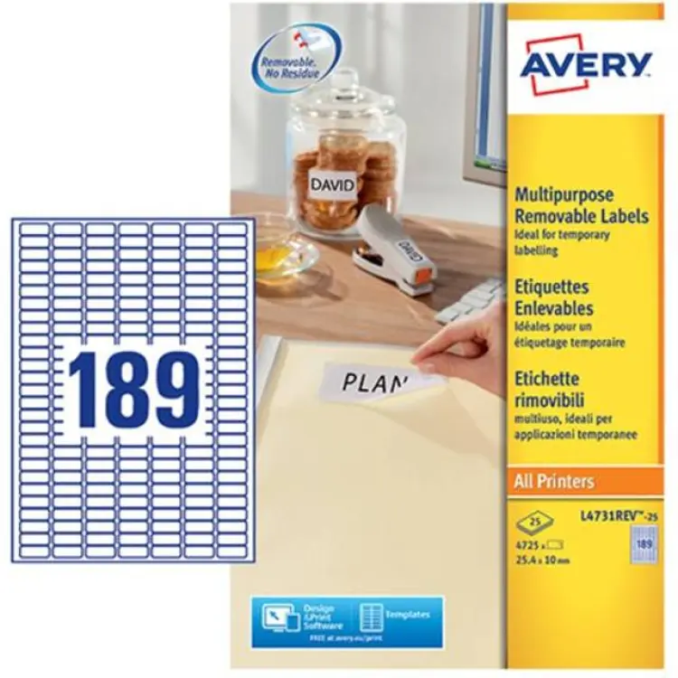 AVERY Zweckform Multipurpose General-use Labels 2.54x1cm