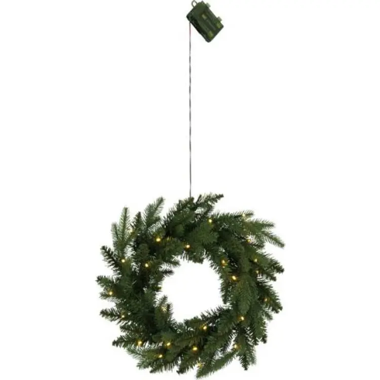 Star Trading Wreath Byske Green Jullampa ∅ 45cm