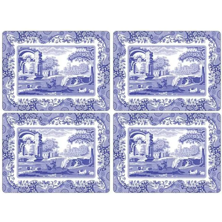 Spode Blue Italian Bordstablett Blå, Vit (40.1x29.8cm)