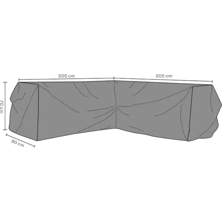 Brafab Hörnsoffskydd Soho Rana 205 x 70 x 90 cm
