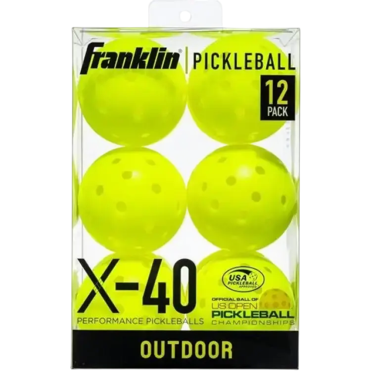 Franklin Franklin X-40 Outdoor Pickleball Balls Pack of 12