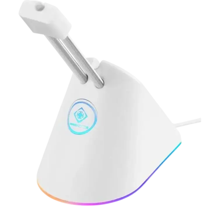 Deltaco Gaming RGB Mouse Bungee - White
