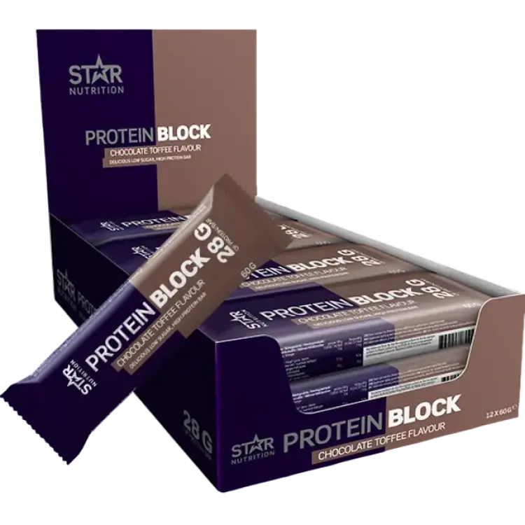 Star Nutrition Protein Block Bar Chocolate Toffee 60g 12 st