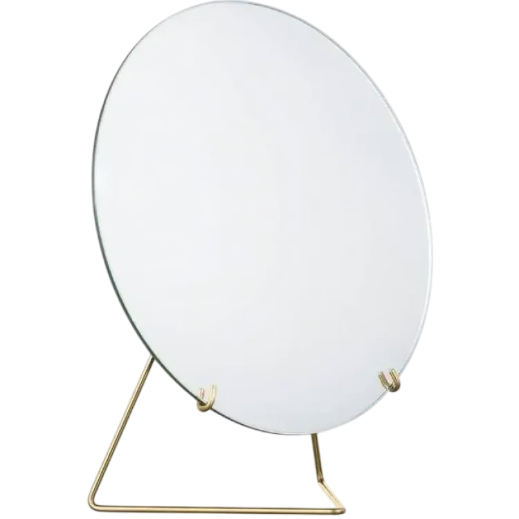 Moebe Standing Brass Bordsspegel 20x23cm