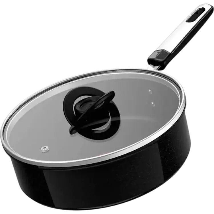 Tefal Exceptional Ceramic Traktörpanna Med Lock 24 Cm Svart