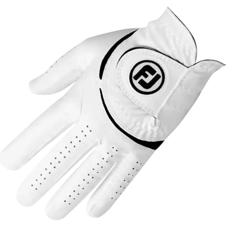 FootJoy Weathersof M Lh Golfhandske Herr Vit Medium