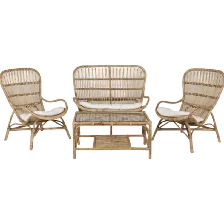 Venture Design Ella Loungeset, 1 Bord inkl. 2 Stolar & 1 Soffor