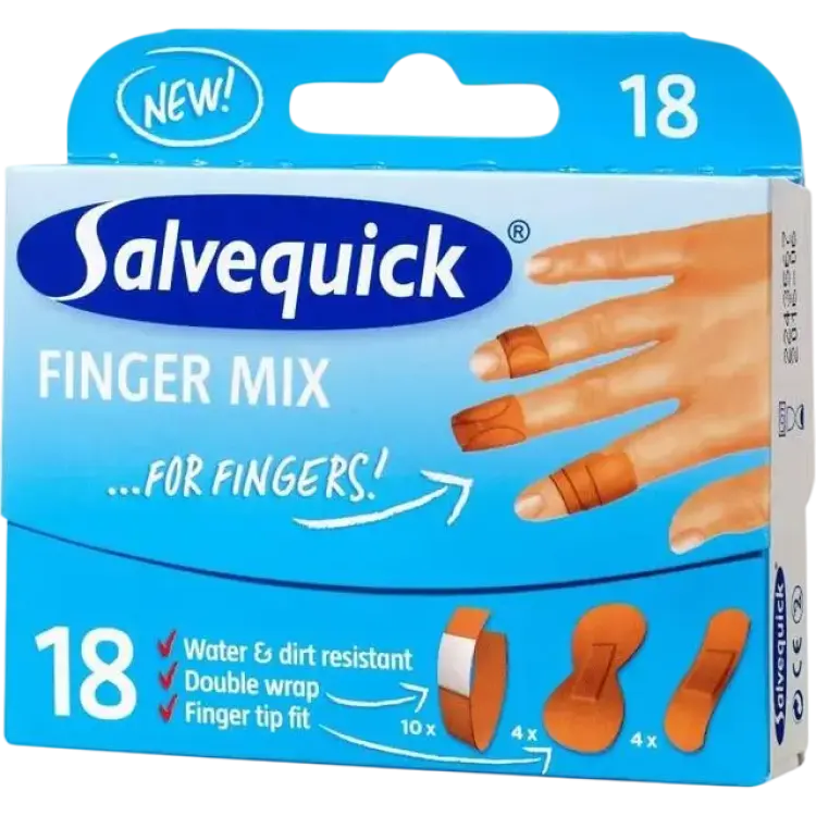 Salvequick Finger Mix 18-pack