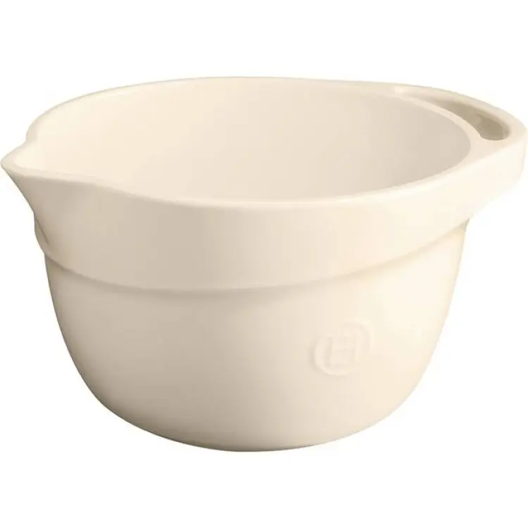 Emile Henry Degskål M 3.5 L Kräm Beige Bunke 22 cm