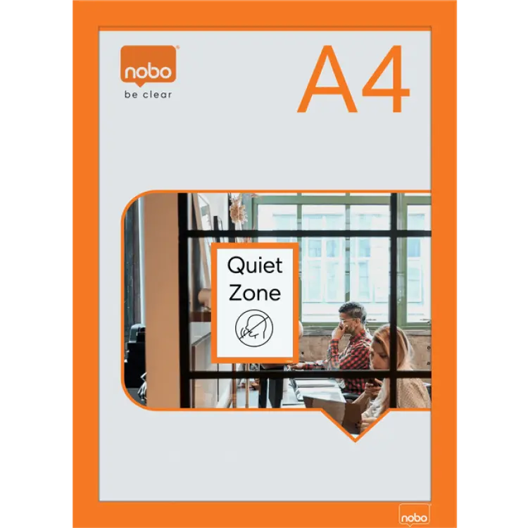 Nobo Magnetisk Affischram A4 Orange Set of 2