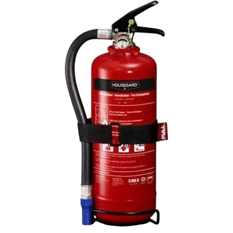 Housegard Fire Extinguisher Powder 2kg Red