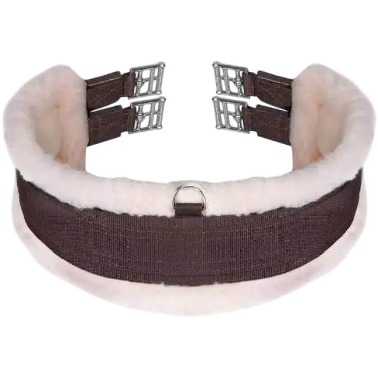 Shires Arma Fleece Lined Girth - Brown