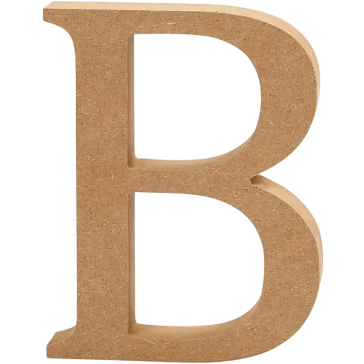Creativ Company Bokstav, B, H: 8 cm, tjocklek 1,5 cm, 1 st