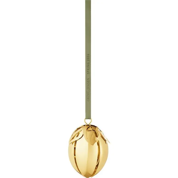 Georg Jensen Vår 2026 Ägg 18K Guldpläterat Stål Påskdekoration