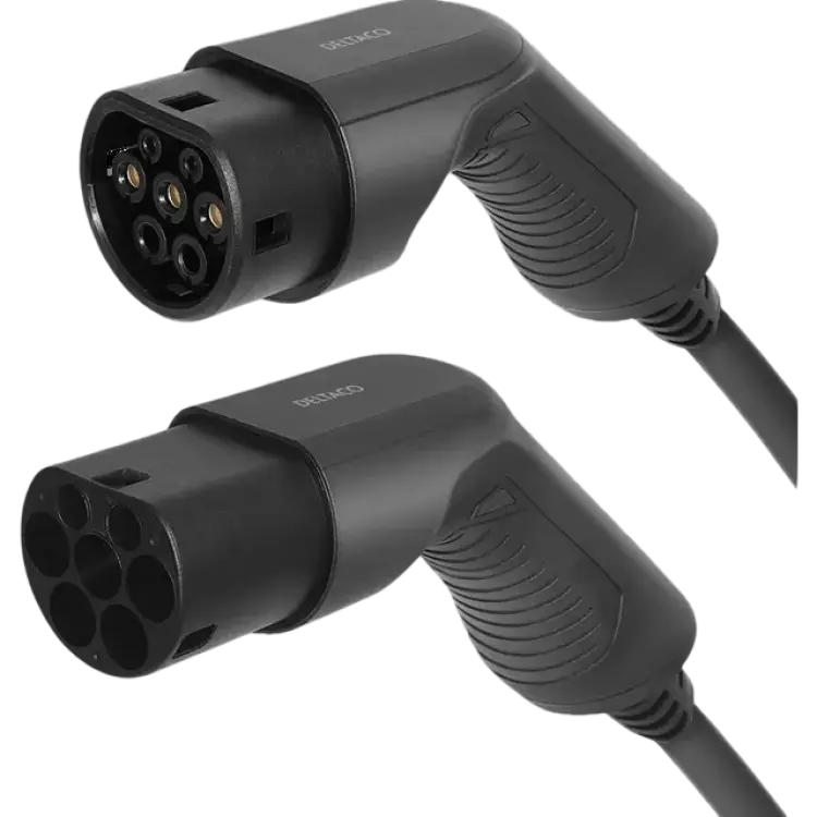 Deltaco e-Charge Laddkabel Elbil Typ 2 3-fas 10m