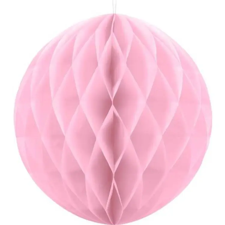 PartyDeco Honeycomb Ball 30cm Light Pink